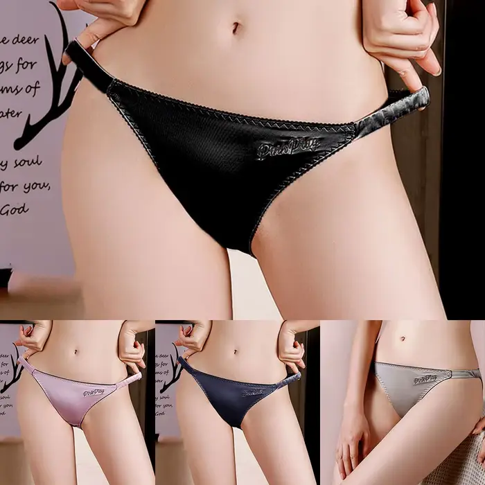 Culotte en satin modal élégante pour femmes, lingerie sexy, sous-vêtements, brève, tricotée, confortable pour diverses occasions