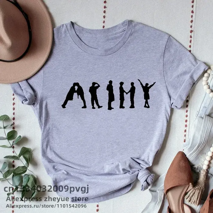 Korejská dívčí skupina top T-Shirt pro ženy oblečení