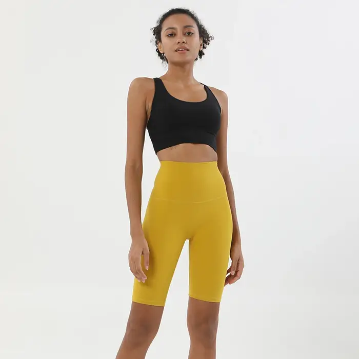 SOISOU-Ensemble de yoga en nylon pour femme, haut de soutien-gorge, short de cyclisme, vêtements de 