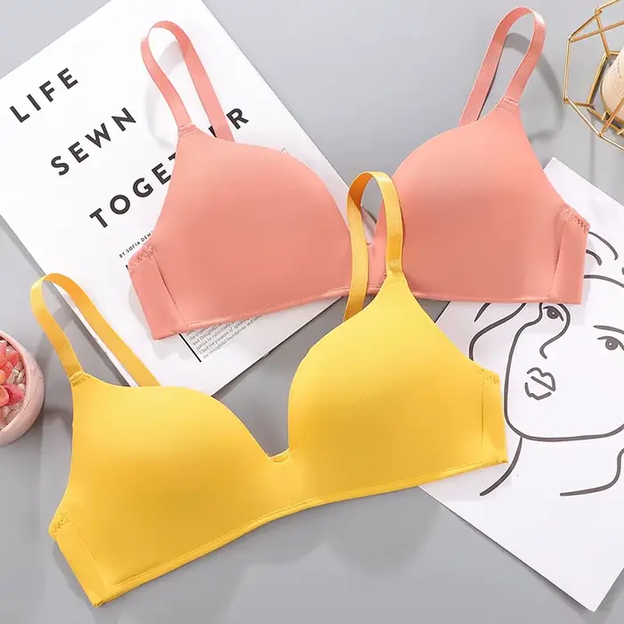 Bezešvá sexy podprsenka bez drátků Push Up pro ženy