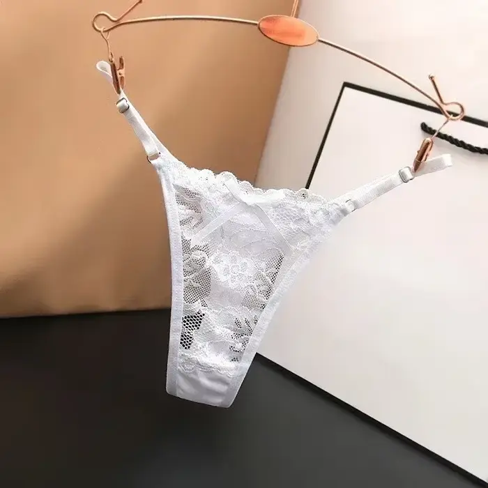Krajková síťovaná tanga pro ženy