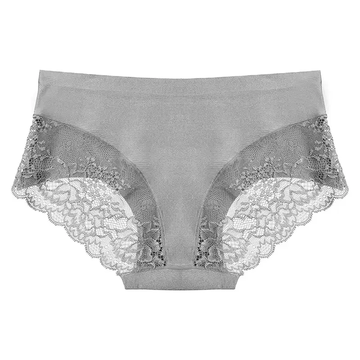 TrowBridge 3 pièces/ensemble culottes pour femmes sous-vêtements en dentelle exquise Lingerie Sexy grande taille slips en Satin de soie douce caleçons doux et confortables