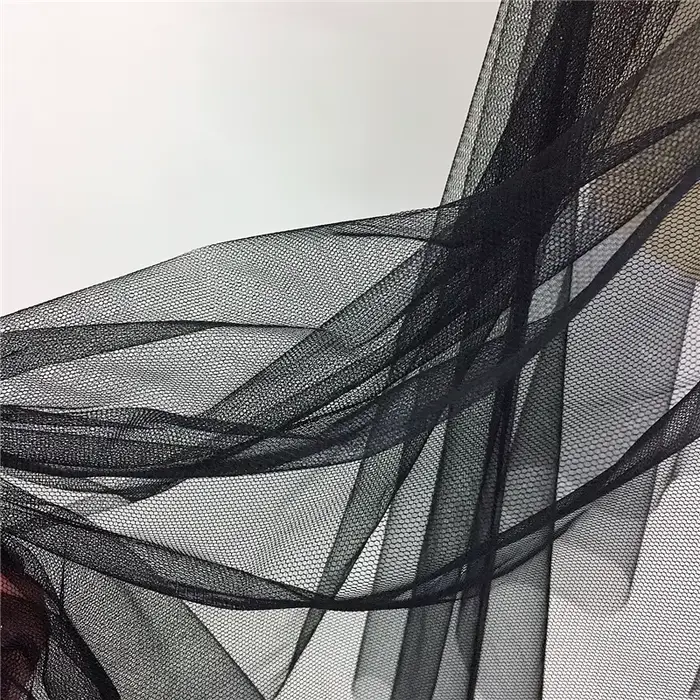 Jupon d'été longue couche transparente, Tulle noir et blanc, jupe en maille et dentelle, sous-jupe p