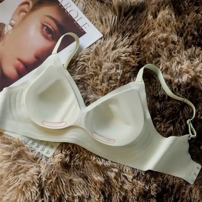 Soutien-gorge Push Up sans couture pour femmes, Lingerie Sexy rembourrée, sous-vêtements sans fil, soutien-gorge, fine bandoulière, confort, intimes