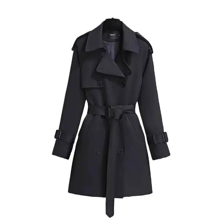 Coupe-vent de Style britannique pour femmes, Streetwear, Trench-coat à Double boutonnage, vestes kak