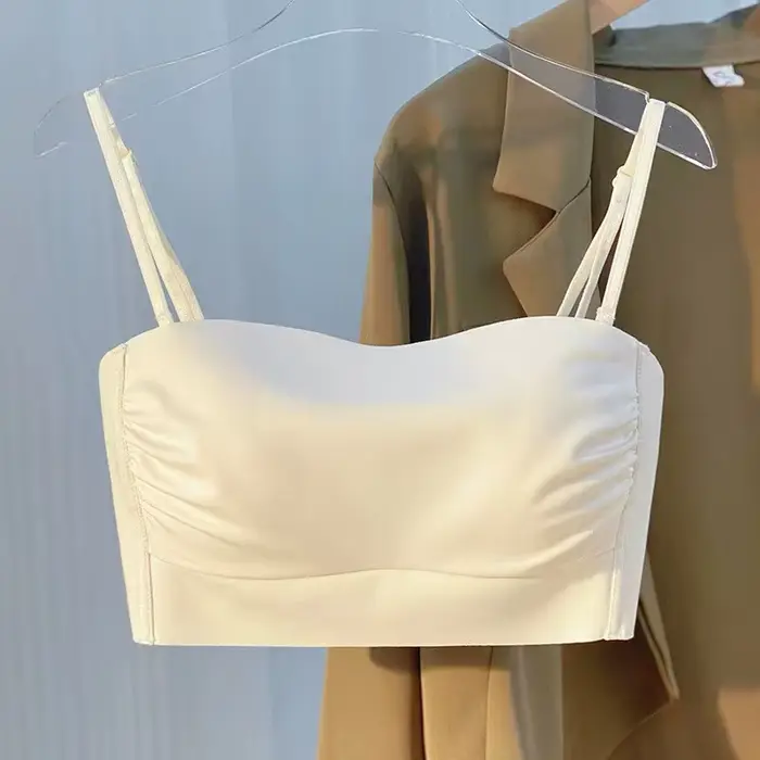 Soutien-Gorge Anti-Stray observateur et Rond pour Femme Sous-Vêtements Fins avec Bretelles Initiées, Glaçure Dos Fin, Soutien-Gorge Sexy, Tout en Un pour Usage Extérieur