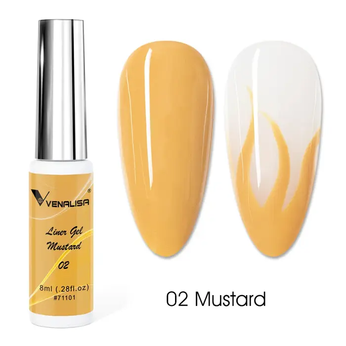 Venalisa Liner Gel 8ml UV LED nehtový gel lak francouzská manikúra Gel Nail Art Design nádherné třpytky barva DIY