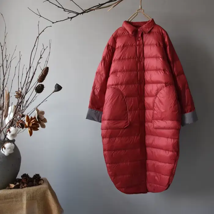 SEDUTMO hiver longue canard doudoune femmes Ultra léger mince surdimensionné manteau automne mince p