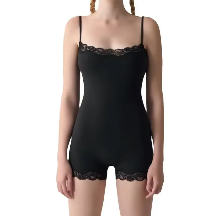 Body en dentelle pour femmes, bretelles réglables, combinaison dos nu, respirant, sous-vêtements sans couture, Lingerie Sexy