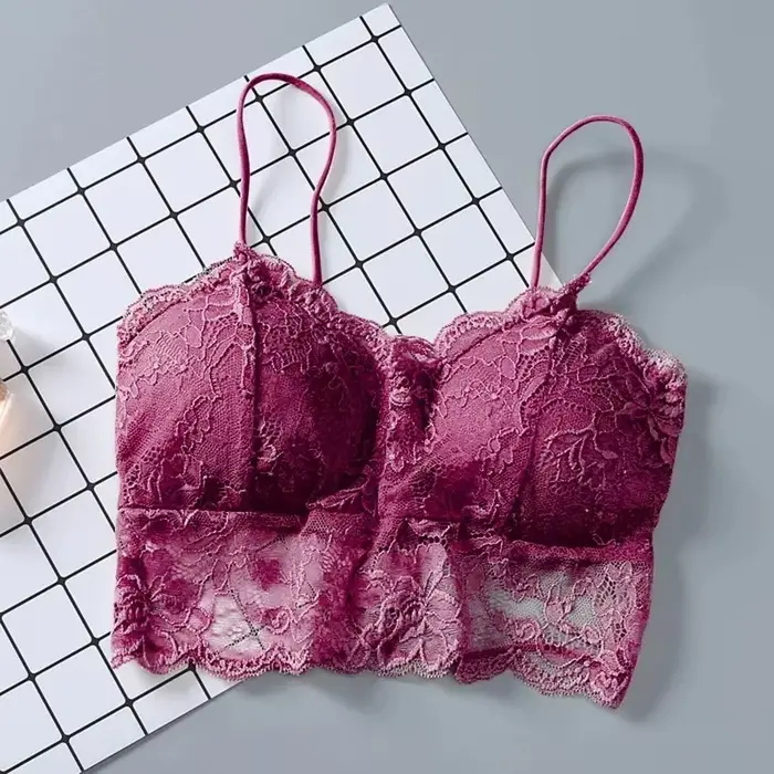 Letní dámská krajková sexy halenka bez rukávů s vycpávkami Bralette podprsenka Bustier se zipem na zádech Club bolerko nádrž spodní prádlo