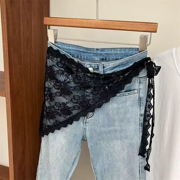 Y2K – Dámská krajková vrstvená sukně