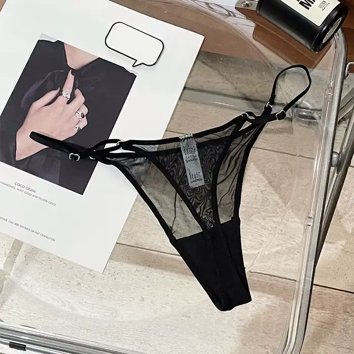 Dámské kalhotky s vysokým rozparkem, bezešvé tanga, ultra tenká síťovina, sexy spodní prádlo, průhledná gáza, sport, fitness, dámské spodní prádlo