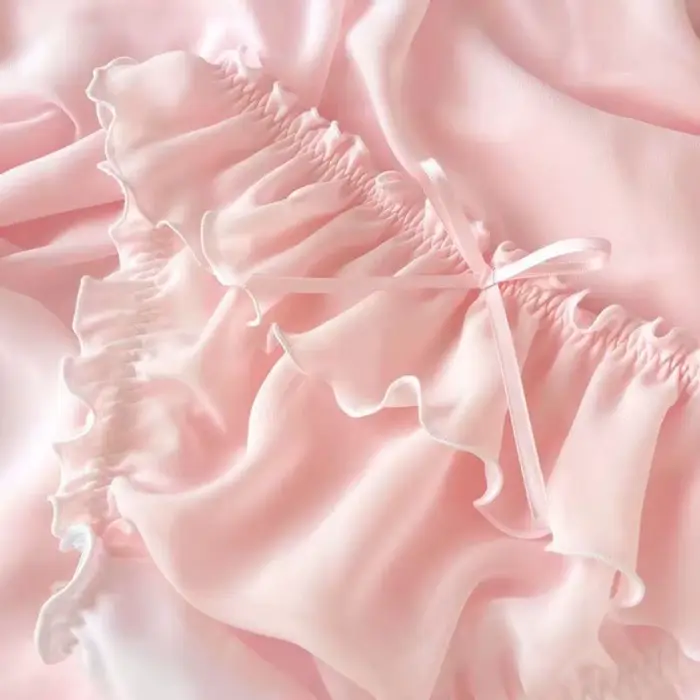 Lolita – sous-vêtements Sexy taille basse, à volants, respirants, doux, couleur unie, slips avec nœud papillon, culottes de fête privée, Costumes