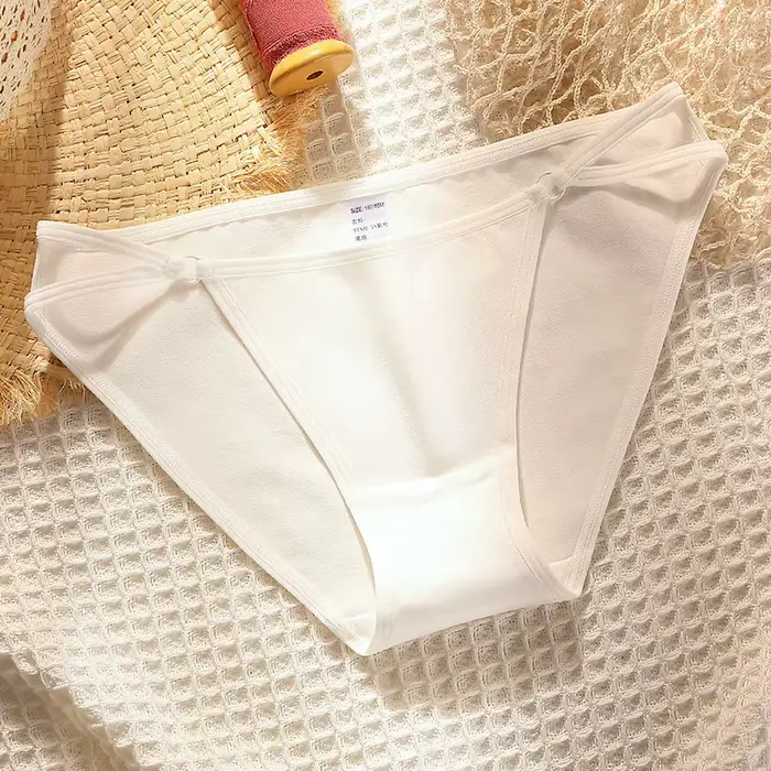 Culotte Japonaise en Coton pour Femme, Sous-Vêtement Sexy, Solide, Taille Basse, Sans Couture, Confo
