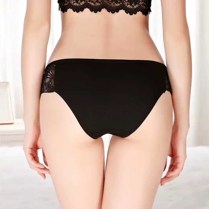 Hot prodej 5 kusů / lot kalhotky pro ženy spodní prádlo pro dívky Sexy krajky bavlněné dámy slipy pohodlné nové 89309