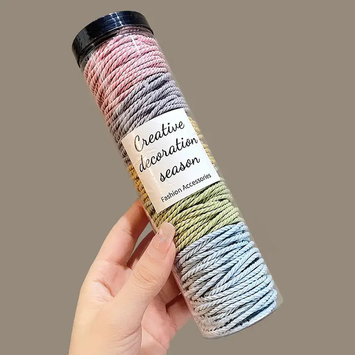 100 ks/sada gumičky do vlasů Scrunchie jednobarevné elastické čelenky do