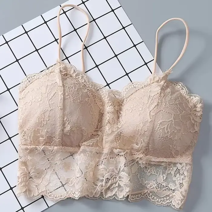 Letní dámská krajková sexy halenka bez rukávů s vycpávkami Bralette podprsenka Bustier se zipem na zádech Club bolerko nádrž spodní prádlo