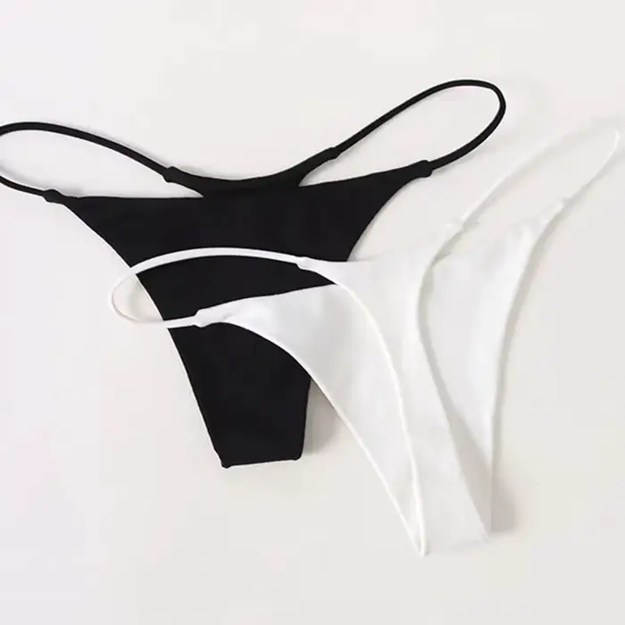 Dámské sexy spodní prádlo s nízkým pasem v tanga Pure Color prodyšné bezešvé tanga tenké krajky tanga kalhotky slipy intimní spodní prádlo