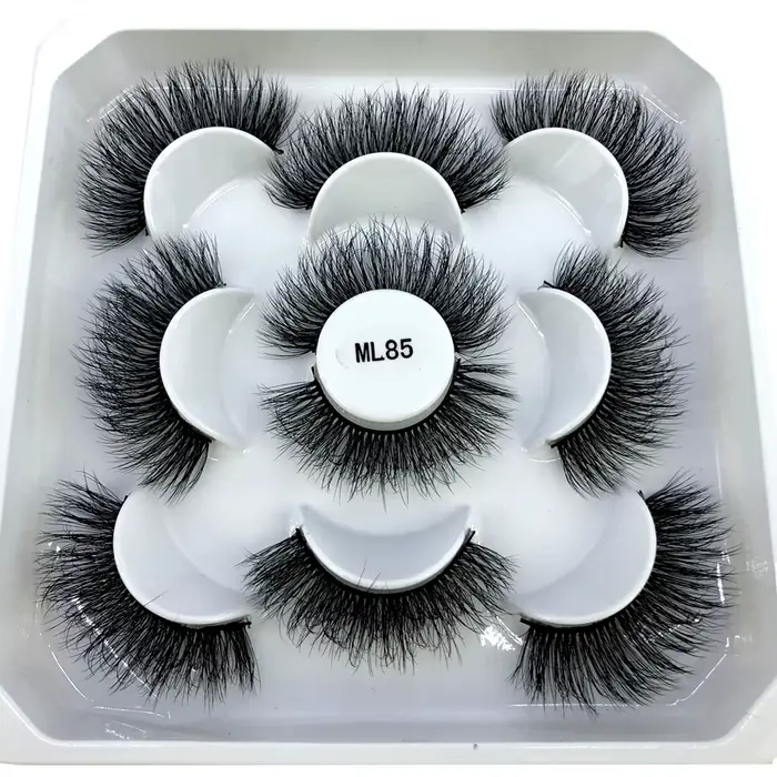 Nouveau 5 paires 8-25mm naturel 3D faux cils faux cils kit de maquillage vison cils extension vison 