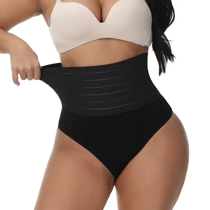 Culotte gainante taille haute respirante pour femme, amincissante, effet ventre plat, rehausseur de fesses, string sexy