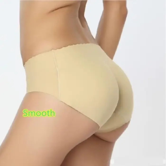 Dámské Sexy Bezešvé Kalhotky Polstrované Nízké Kalhotky Měkké Zadečky Push Up Spodní prádlo Spodní prádlo Zadečky slipy Hip Booster Shaper