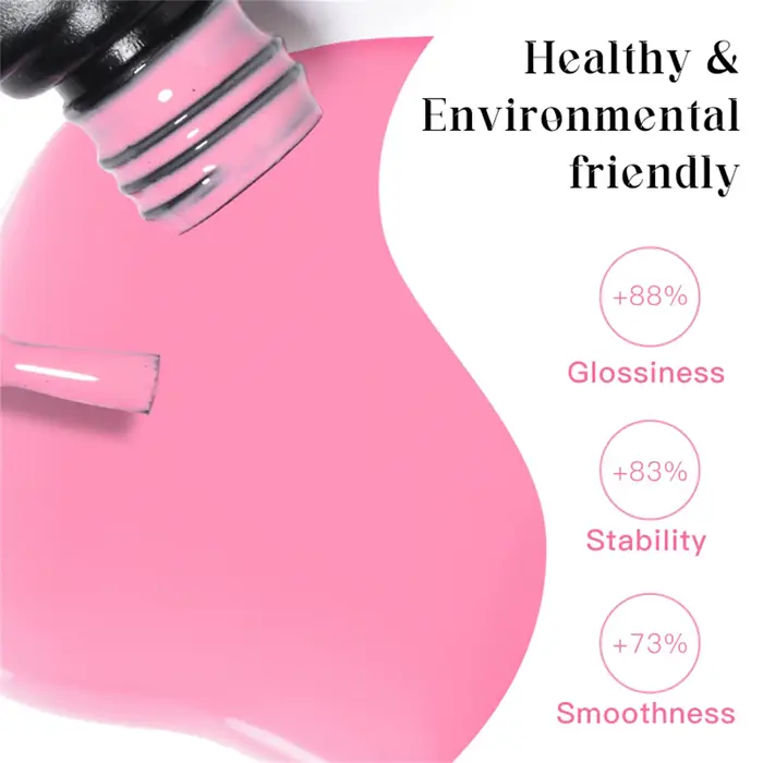 7 pièces Gel vernis à ongles ensemble HEMA gratuit rose rouge paillettes Semi Permanent tremper UV G