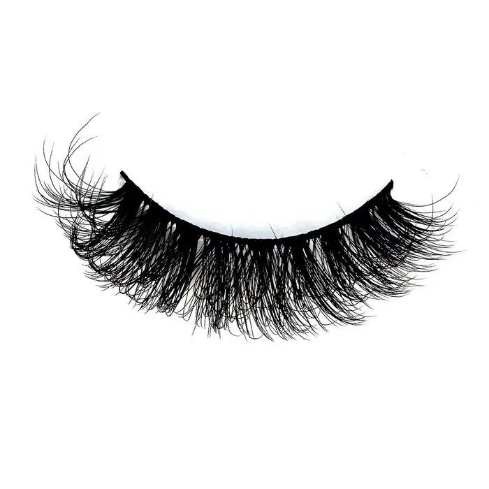 Faux-Cils en Faux Vison 8D Effet Oeil de Chat, Pack de Cils Volumineux, Touffus, Dramatique, Longs, 