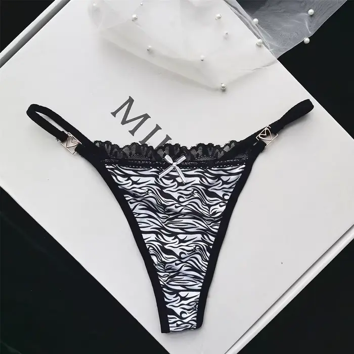 Culotte taille basse sans couture pour femme, sous-vêtement sexy, slip de sport, imprimé léopard, un