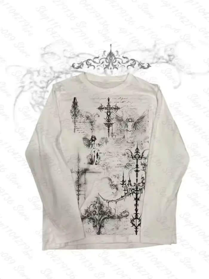 Femme vêtements pour femmes Kawaii Emo graphique t-shirts Y2k hauts haut court femmes recadrée Shouj