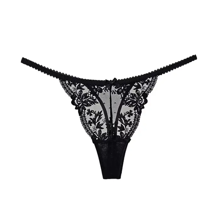 Sous-vêtement sexy en dentelle française pure desire transparent fleuri demi-tasse confort taille s-xl pour femmes occasions spéciales