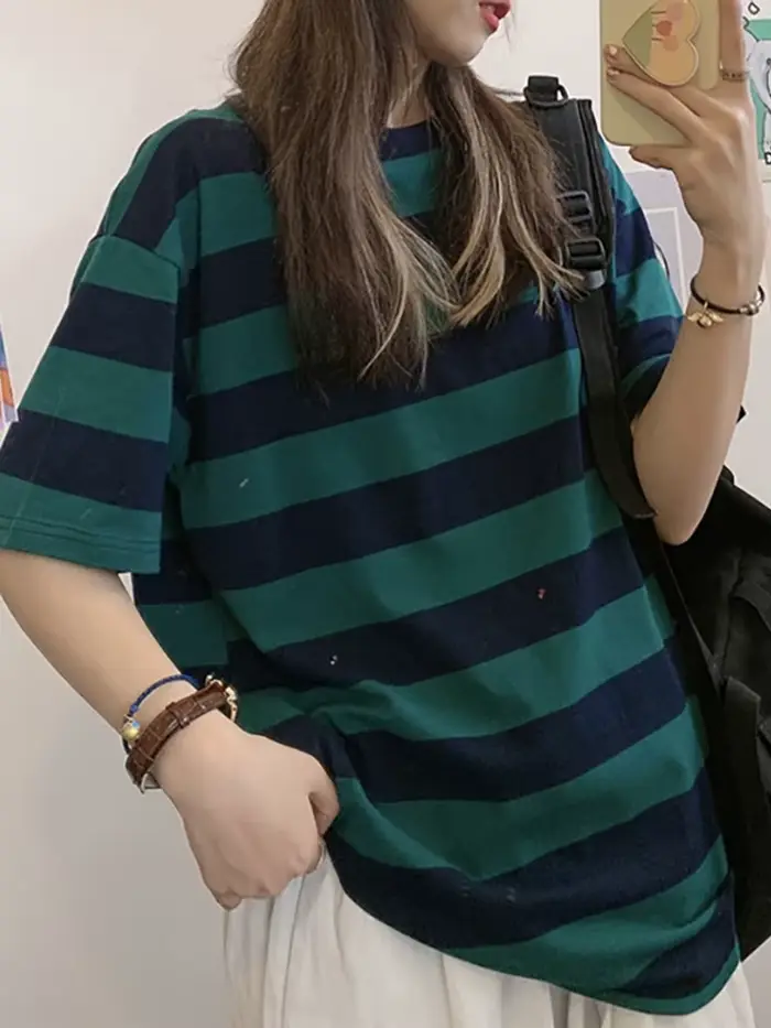 T-shirt à manches courtes pour femmes, Streetwear, Harajuku, surdimensionné, décontracté, coréen, am