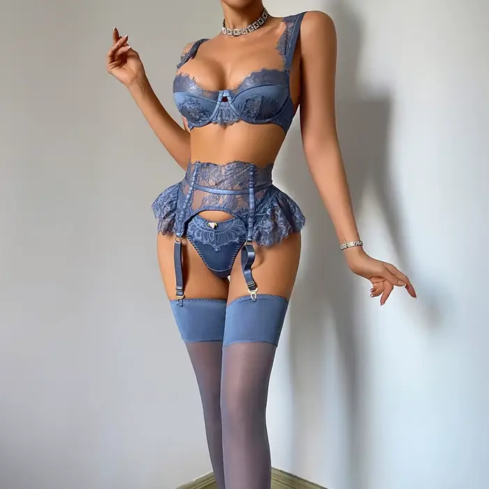 Ellolace – Nouveaux ensembles de lingerie premium pour femmes : soutien-gorge à volants exclusif, st