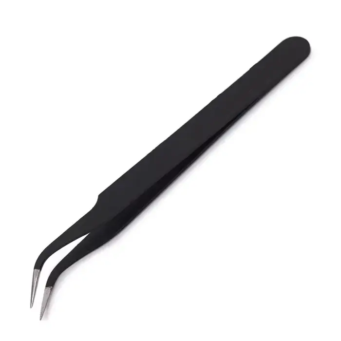 černá a bílá antistatická nerezová ocel přesné klipy pro Nail Art řas rozšíření a profesionální make-up