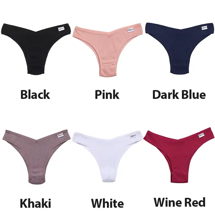 5 Ks / Set Bavlněné spodní prádlo Kalhotky Spodní prádlo Sexy ženy slipy Tangas Žena Spodní prádlo Kalhotky String Solid Bikiny 13 Barvy
