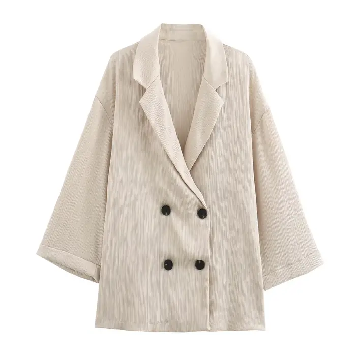 Ensemble veste et pantalon décontractés pour femmes, déformés, trempés, à la mode, style européen et