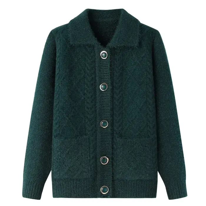 Fdfklak coréen moyen-âge personnes âgées mère automne hiver manteaux vêtements de grand-mère épaissi