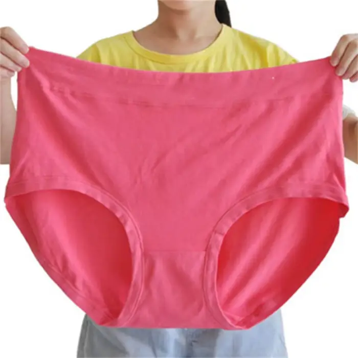 Velké velikosti ženy kalhotky mazání extra velké mléko hedvábí trojúhelník spodní prádlo hlava žena matka středního věku spodní prádlo 150kg