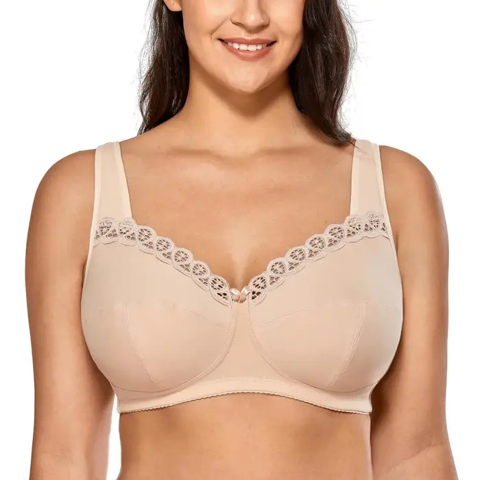 Soutien-gorge plein bustier polyester nylon pour femmes grandes tailles confort soutien-gorger quotidiennement harmonieux occasions spéciales