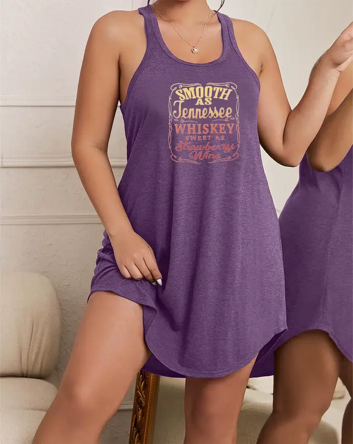 Chemise de nuit débardeur femme grande taille