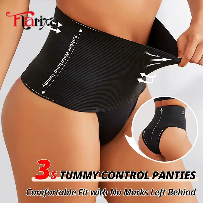 Culotte de contrôle Flarixa pour femmes taille haute ventre plat formation des fesses slips sous-vêtements occasionnels spéciales