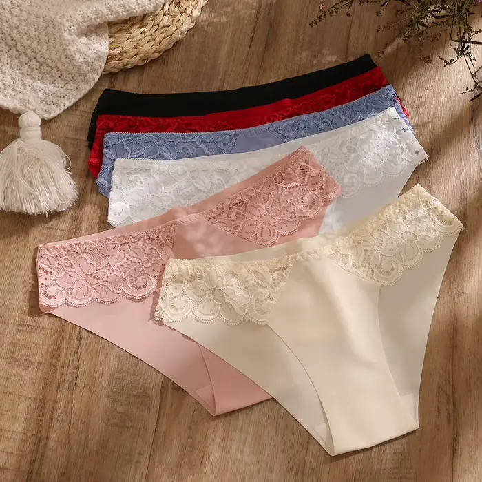 Dámské sexy krajkové kalhotky bez švů