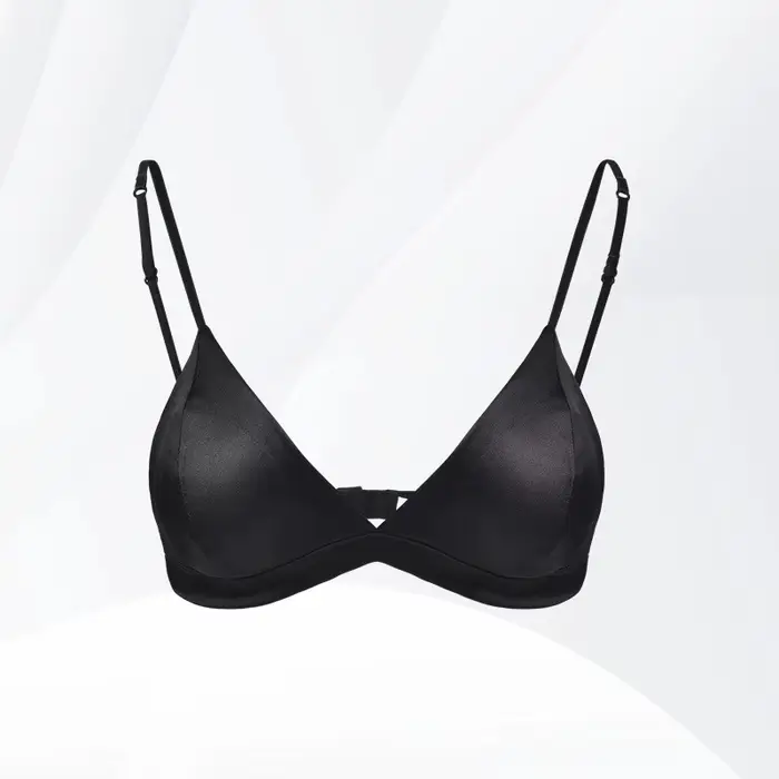 Soutien-gorge triangle en nylon sans armature pour femmes, coupe élégante, maintien parfait, confort toute la journée, occasions spéciales et quotidiennes