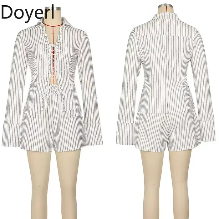 Doyerl – pruhovaný noční outfit pro ženy