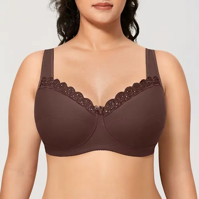 Soutien-gorge plein bustier polyester nylon pour femmes grandes tailles confort soutien-gorger quotidiennement harmonieux occasions spéciales