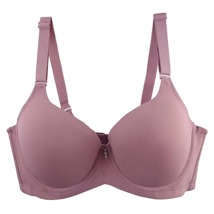 Soutien-gorge femme Sexy Ultra mince bouton arrière sous-vêtements sangle réglable soutien-gorge à c