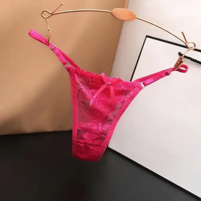 Krajková síťovaná tanga pro ženy