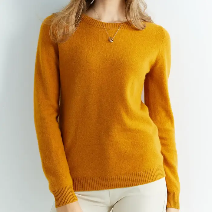 Chandails tricotés pull en cachemire femmes 100% laine mérinos col rond pulls Vintage 2022 hiver aut