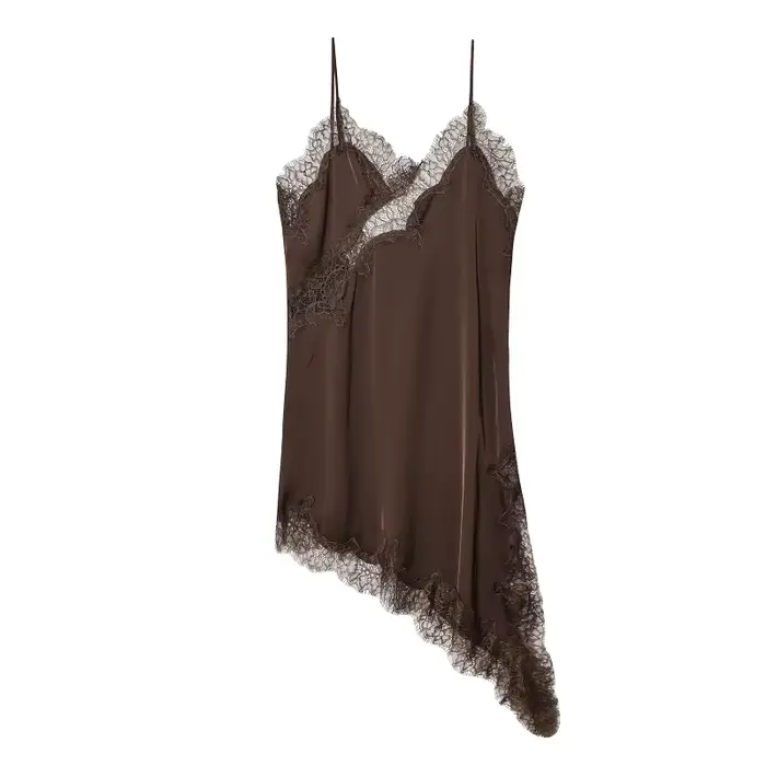 MUJER krajková slip mini šaty pro ženy