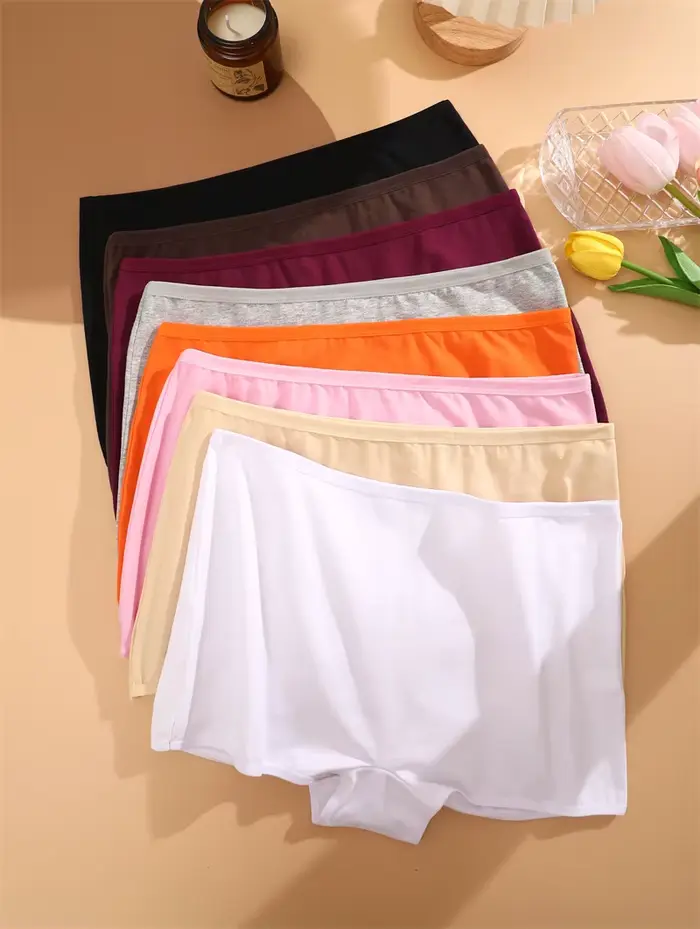 Nouvelles culottes pour femmes coton sans couture sport boxeurs sous-vêtements femme couleur unie slips confortable Lingerie intime caleçon XS-XL