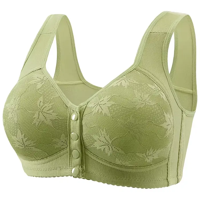 Soutien-gorge de sport grande taille, confortable, sans fil, avec bonnet en coton fin, respirant, so